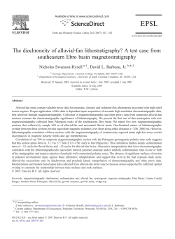 The diachroneity of alluvial-fan lithostratigraphy? A test case from