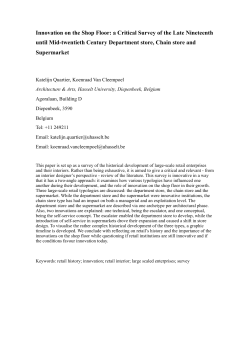 Innovation on the Shop Floor: a Critical Survey of the Late