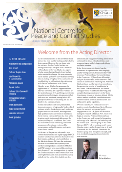 National Centre for Peace and Conflict Studies