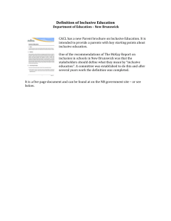 Definition of Inclusive Education