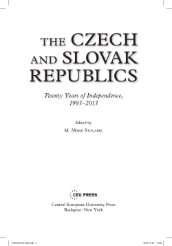 the czech and slovak republics