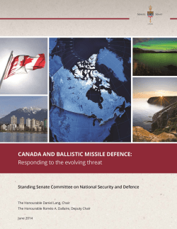 Canada and Ballistic Missile Defence