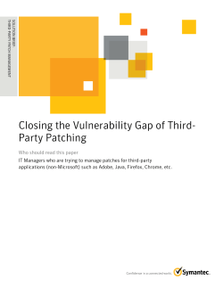 Closing the Vulnerability Gap of Third-Party Patching