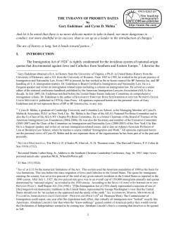 the tyranny of priority dates - ILW.COM visas, greencard and