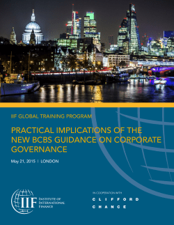 practical implications of the new bcbs guidance on corporate