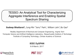 TESSO: An Analytical Tool for Characterizing