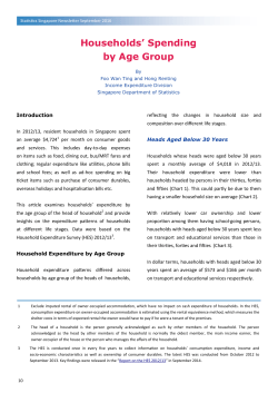 STATISTICS SINGAPORE - Households` Spending by Age Group