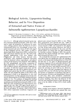 Salmonella typhimurium Lipopolysaccharides