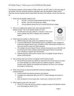 EPI Starfish Phase 2 FAQs to post on the CCCEDPLAN.ORG
