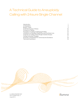 A Technical Guide to Aneuploidy Calling with 24sure Single Channel
