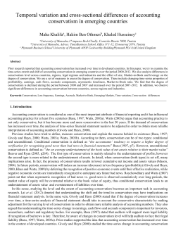 Temporal variation and cross-sectional differences of accounting