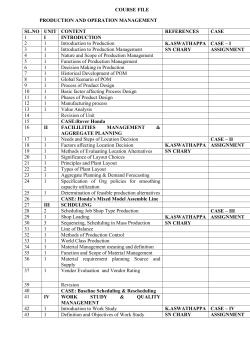 POM - Anurag Group of Institutions
