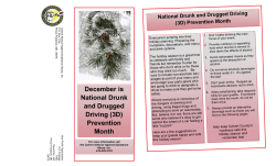 December is National Drunk and Drugged Driving