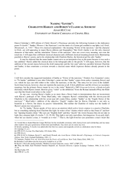 Adam McCune - International Association of Byron Societies