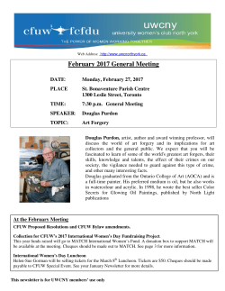 Newsletter Feb 2017 - University Women`s Club of North York
