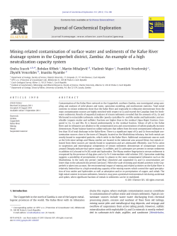Mining-related contamination of surface water and sediments of the