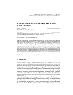 Cartoon Animation and Morphing with Wavelet Curve Descriptor