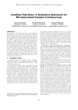 Condition-Task-Store: A Declarative Abstraction for Microtask
