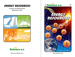 EnErgy rEsourcEs - Mr. Cid`s Learning Place