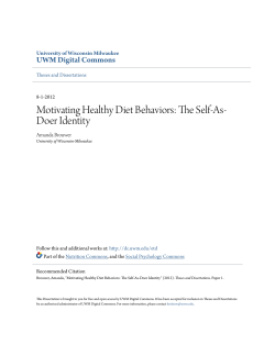 Motivating Healthy Diet Behaviors: The Self-As