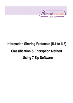Information Sharing Protocols (IL1 to IL3)