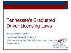 Tennessee`s Graduated Driver Licensing Laws