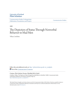 The Depiction of Status Through Nonverbal