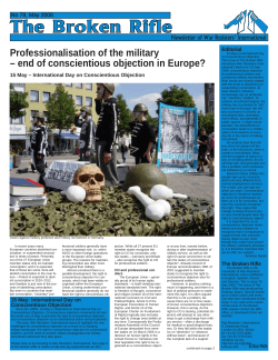 Professionalisation of the military &ndash; end of conscientious objection in