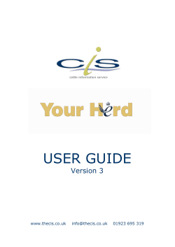 HERE - Cattle Information Service