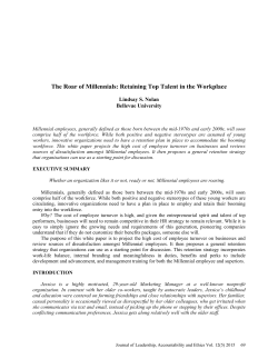 The Roar of Millennials: Retaining Top Talent
