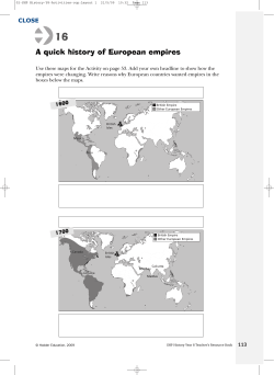 A quick history of European empires