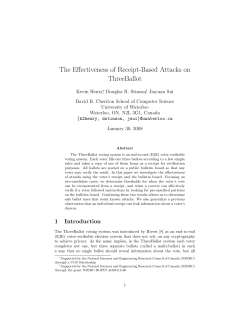 The Effectiveness of Receipt-Based Attacks on ThreeBallot