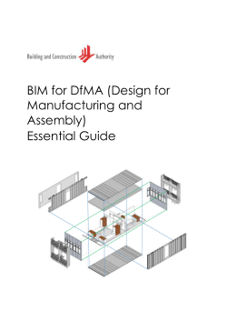 BIM for DfMA (Design for Manufacturing and Assembly