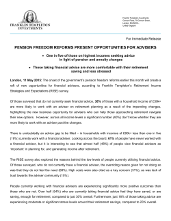 Pension reforms present opportunities for adviser