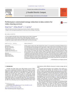 Performance-constrained energy reduction in data centers for video