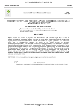ASSEMENT OF STYLOID PROCESS LENGTH IN