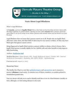 Facts About Legal Blindness