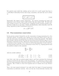 5.6 Four-momentum conservation - McMaster Physics and Astronomy