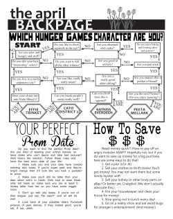 KATNISS EVERDEEN PEETA MELLARK EFFIE TRINKET CATO