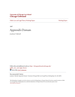 Apprendi`s Domain - Chicago Unbound
