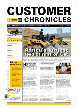 Africa`s largest - Barloworld Equipment