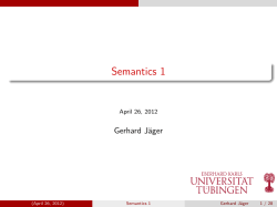 Semantics 1