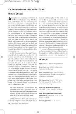 Ein Heldenleben - New York Philharmonic