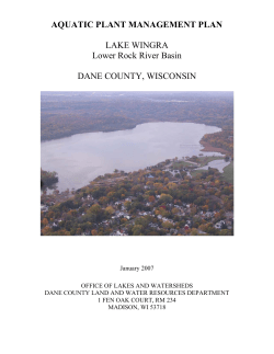 plan - Dane County Lakes and Watershed Commission
