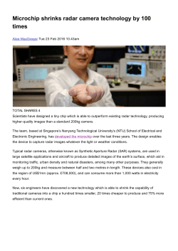 Microchip shrinks radar camera technology by 100 times
