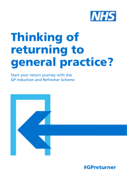 Brochure - (GP) National Recruitment Office
