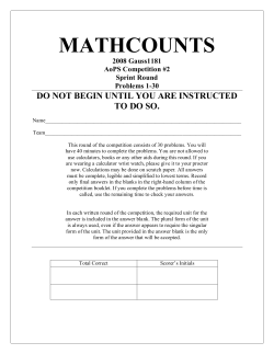 mathcounts - Art of Problem Solving