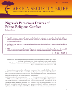 Nigeria`s Pernicious Drivers of Ethno