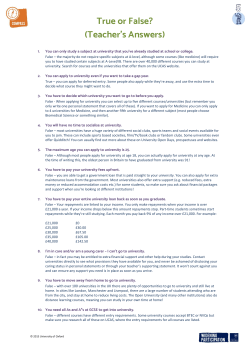 True or False? (Teacher`s Answers) - Compass