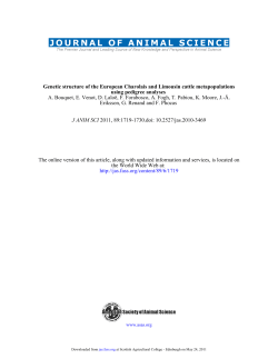 Genetic structure of the European Charolais and Limousin cattle
